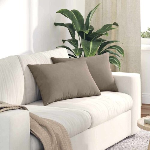 vidaXL Blazine za kavč 2 pcs Taupe 60 x 40 cm blago Cene