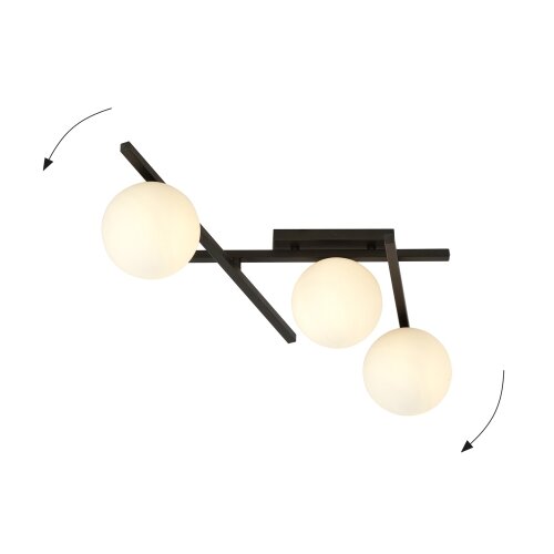  plafonsko svetlo smart 3xE14/10W/230V crno/belo Slike