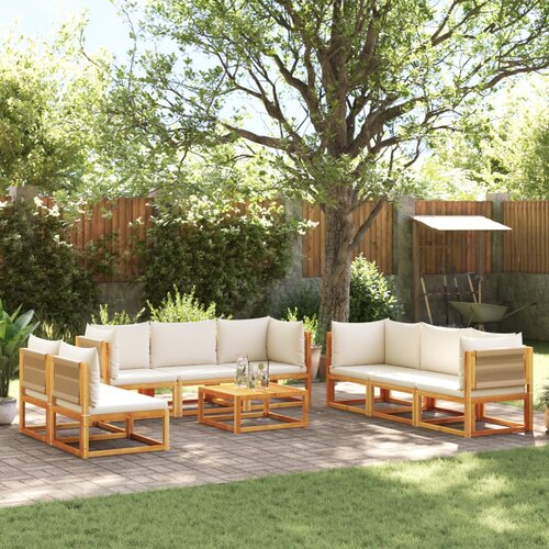 vidaXL 9-dijelna set vrtnih sofa s jastucima masivno bagremovo drvo Cene