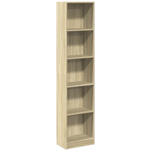 Maison Chic Knjižna omara - Knjižni regal sonoma hrast 40x24x176 cm inženirski les, (21724831) Slike