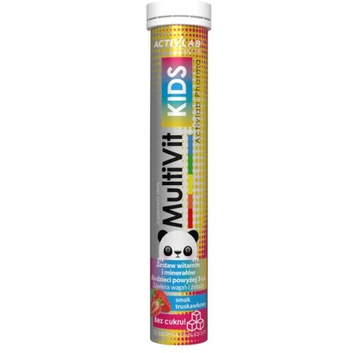 ACTIVLAB Vitamini za otroke &ndash; MultiVit Kids okus jagode (20 &scaron;umečih tablet) Cene