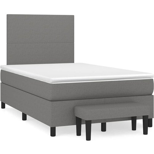  Krevet box spring s madracem tamnosmeđi 120 x 190 cm od tkanine Cijene
