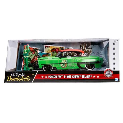 Jada Toys dc comics: poison ivy figura i 1953 chevy bel air metalni automodel 1/24 - simba toys Cijene