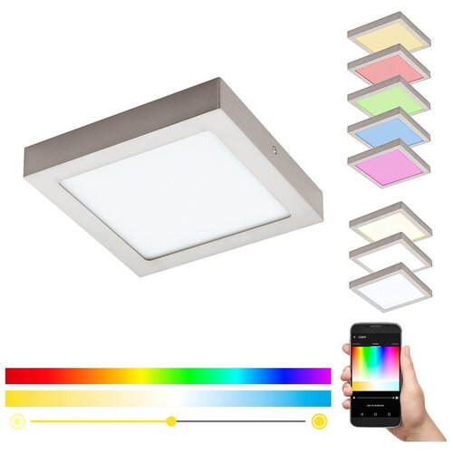 Eglo 33319 - led rgbw prigu&scaron;iva plafonska svetiljka fueva-c LED/15,6W/230V 22,5x22,5 cm Cene