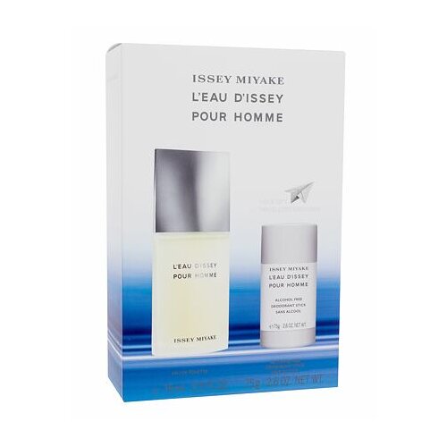 Issey Miyake l&amp;acute;Eau D&amp;acute;Issey Pour Homme darovni set toaletna voda 75 ml + dezodorans 75 ml za mu&amp;scaron;karce Slike