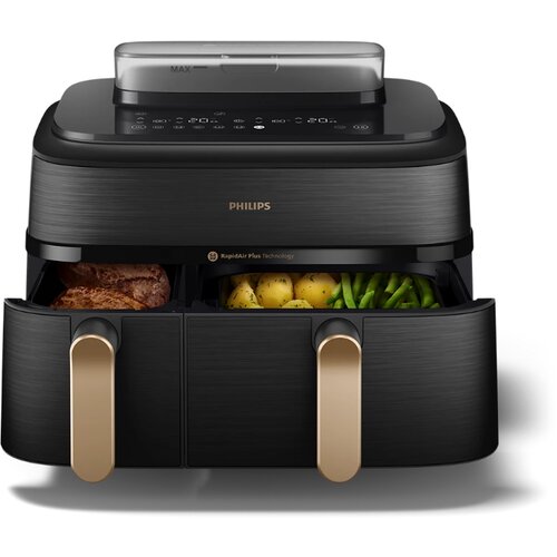 Philips NA552/00 airfryer sa dve korpe, friteza na vruć vazduh 9L Cene