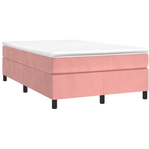 Maison Chic Box spring postelja - Vzmetna postelja z vzmetnico roza 120x190 cm žamet SL22647, (21880557) Slike