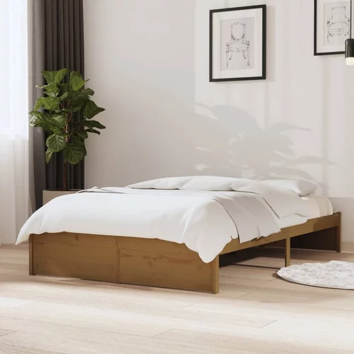 vidaXL Okvir za krevet drveni boja meda 120 x 190 cm 4FT mali bračni