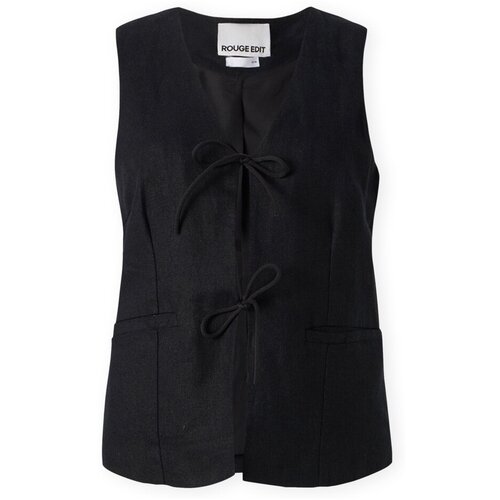 ROUGE EDIT Summer Waistcoat - Meteorite Crna Slike