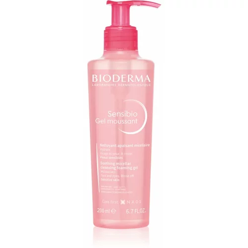 Bioderma sensibio cleansing foaming gel nježni gel za čišćenje za osjetljivu kožu 200 ml za žene