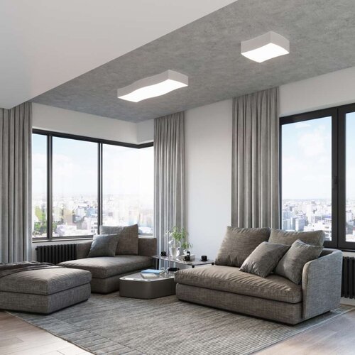  SL.1054 - plafonsko svetlo square 2xE27/60W/230V belo Slike