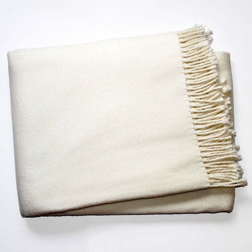 Euromant krem-bijela deka s pamukom Basics, 140 x 180 cm Slike