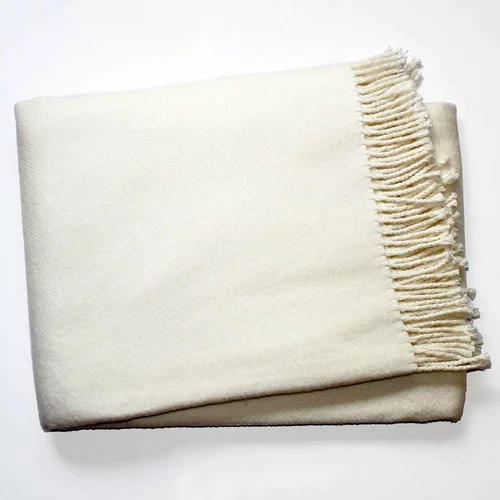 Euromant krem-bijela deka s pamukom Basics, 140 x 180 cm