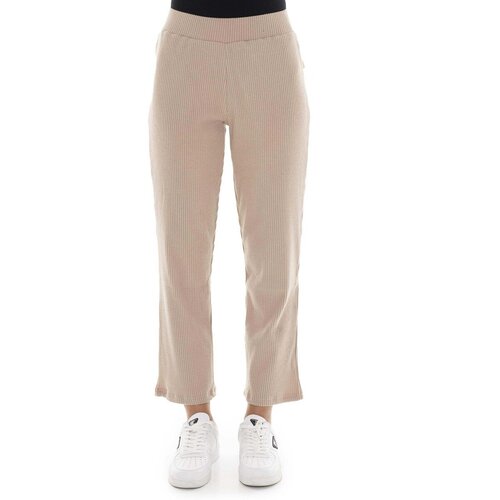 Leone 1947 Hlače 3/4, 7/8 Woman Rib Sweatpants Relaxed Rumena Cene