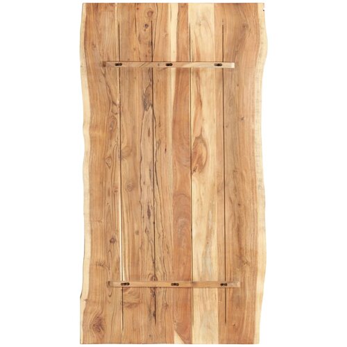Stolna ploča od masivnog bagremovog drva 118 x (50-60) x 3,8 cm Slike