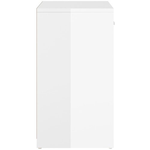  Klupa za cipele visoki sjaj bijela 94,5 x 31 x 57 cm drvena Slike