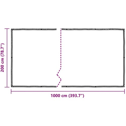  Prozirna cerada s u&amp;scaron;icama 2x10 m polietilen Slike