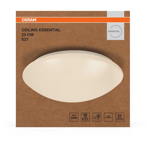 Osram Plafonska svetiljka CEILING ESSENTIAL 1xE27/25W/230V prečnik 25 cm bela Slike