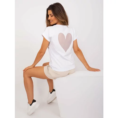 Fashion Hunters White women's cotton blouse for everyday wear