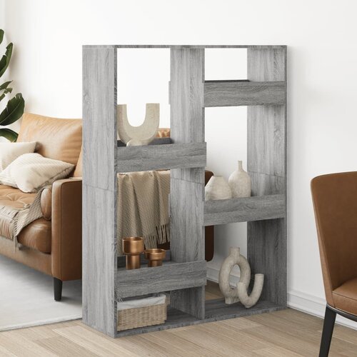vidaXL Pregrada za prostor siva sonoma 100x33x135 cm inženirski les Cene