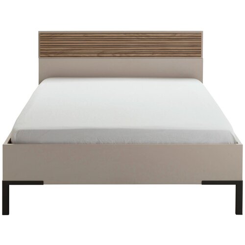 XORA postelja 120 cm x 200 cm , leseni material bež, barve hrasta Slike