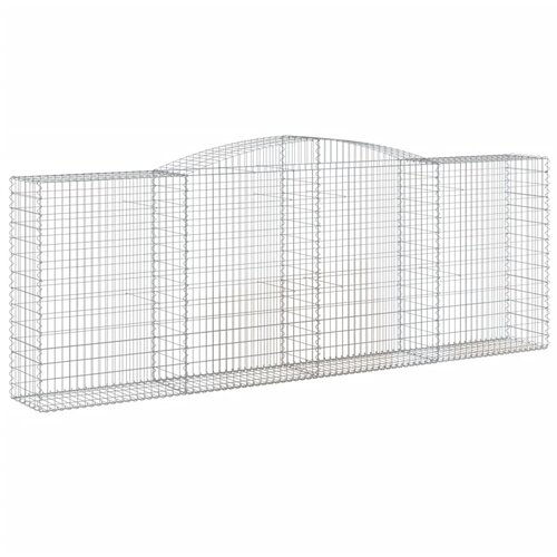  Gabionska ko&amp;scaron;ara s lukom 400x50x140/160 cm pocinčano željezo Slike