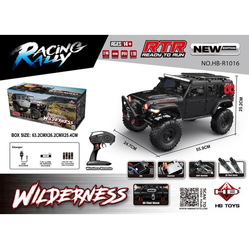  Auto na daljnisko upravljanje WILDERNESS RTR 1:10 - crni Cijene
