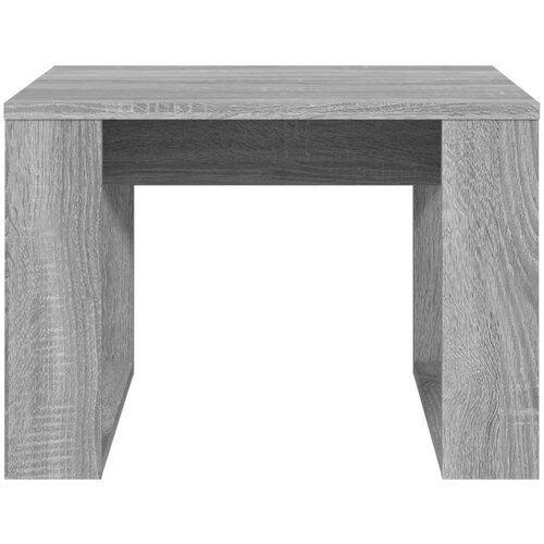  Bočni stolić boja sivog hrasta 50x50x35 cm konstruirano drvo Slike