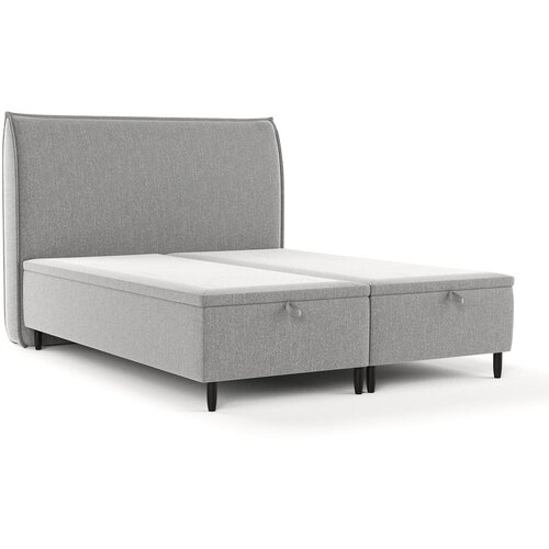 Maison de R&amp;ecirc;ve Svijetlo sivi tapecirani bračni krevet s prostorom za odlaganje 160x200 cm Pearl &amp;ndash; Slike