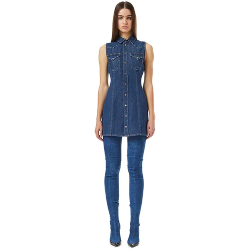 Diesel Dress - DE-GLO-F DRESS blue