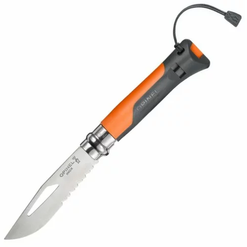 Opinel N°08 Stainless Steel Outdoor Plastic Orange Turistički nož