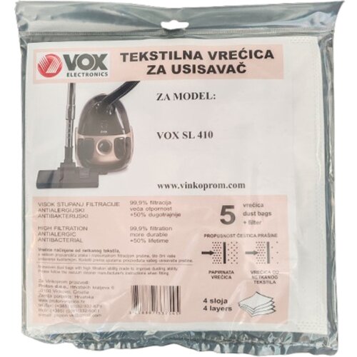 Vox vrečke za sesalnike SL-410 Cene