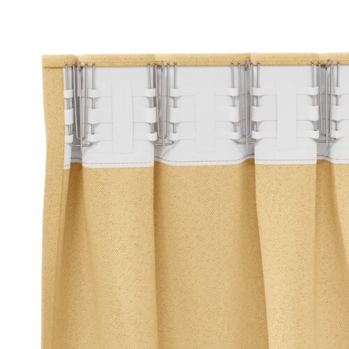 vidaXL Zavjese sa zavjesama 2 pcs Bež 245 x 140 cm Poliester Cijene