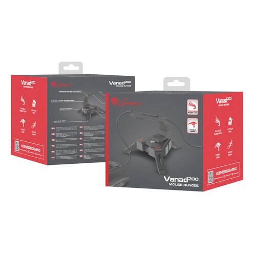 Genesis Držač kabla mi&amp;scaron;a Vandad 200 Bungee (Crna) NBU-1442 Slike