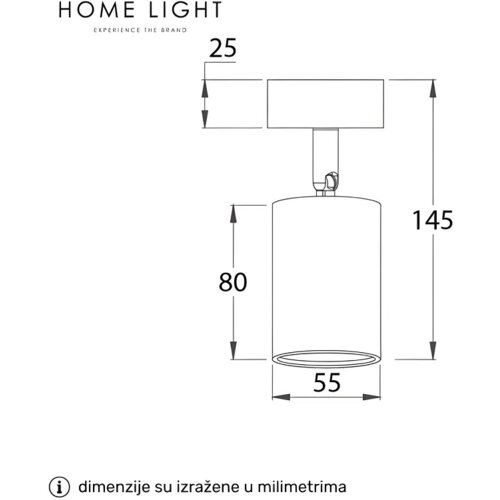  SPOT ZIDNA LAMPA 1XGU10 TALIA 81 CRNA BBLINK Cene