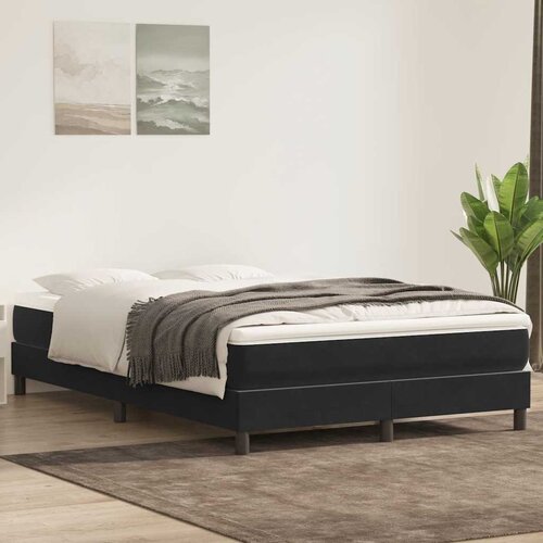 vidaXL Box Spring krevet bez madraca crni 160x220 cm samt Cijene