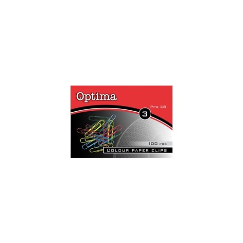 Optima Spojnice za papir u boji, 28 mm, 100 komada Cijene