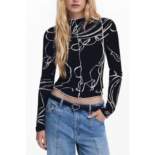 Desigual WOMEN&amp;amp;#39;S SHORT-SLEEVE T-SHIRT BLACK Slike