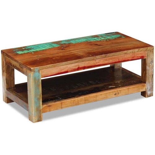  Stolić za kavu od masivnog obnovljenog drva 90 x 45 x 35 cm Cijene