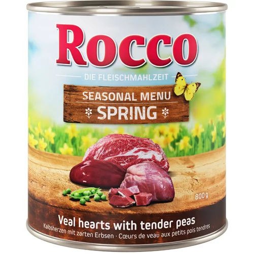 Rocco Ekonomično pakiranje: proljetni meni 24 x 800 g - Teleća srca s mekanim graškom
