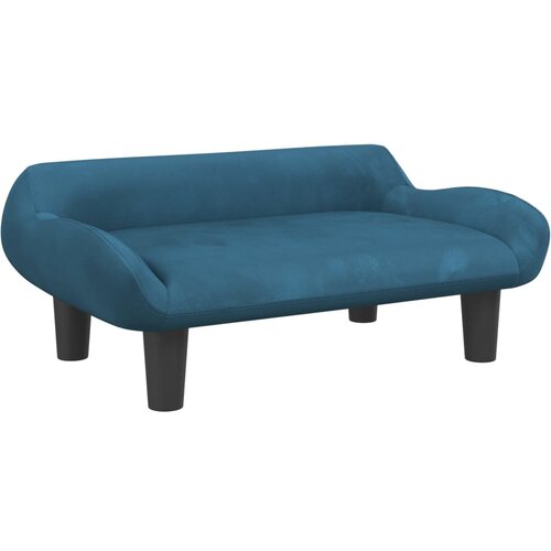 Maison Chic Otro&amp;scaron;ki kavč - Otro&amp;scaron;ki divan - Otro&amp;scaron;ki sedež moder 70x40x24 cm žamet, (21729573) Slike
