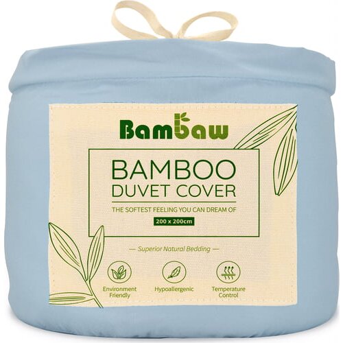 Bambaw prevleka za odejo iz bambusa 200x200 cm - light blue Cene