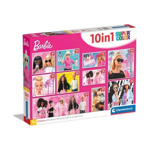 Clementoni puzzle 10 u 1 barbie ( CL20282 ) Slike