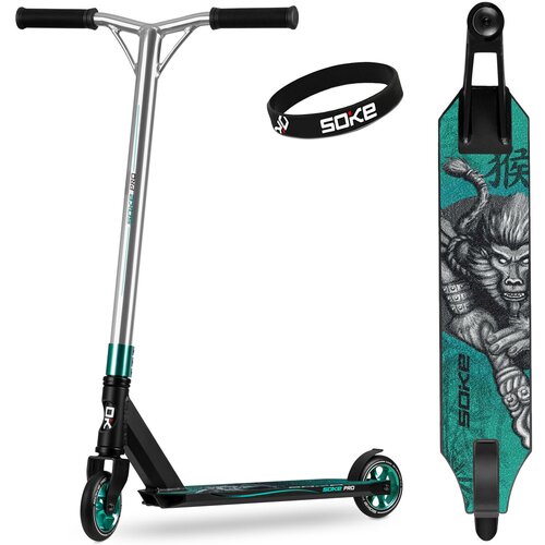 Janshop Konkurenčni skuter Soke Pro Silver-Turquoise, (21225879) Slike