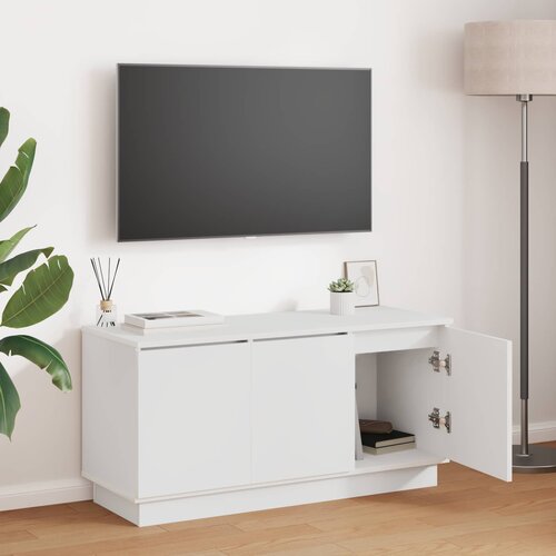 TV ormar Bijelo 100 x 38 x 49 cm Konstruirano drvo Cijene