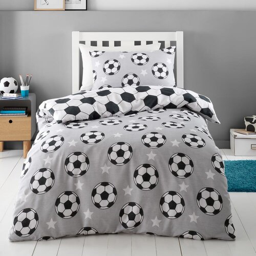 Catherine Lansfield Flanelska dječja posteljina za dječji krevetić 120x150 cm Football Stars &amp;ndash; Slike