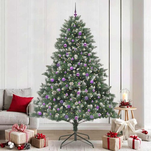 vidaXL Umestno božično drevo med 300 LED Zelena 160 x 160 x 240 cm Cene