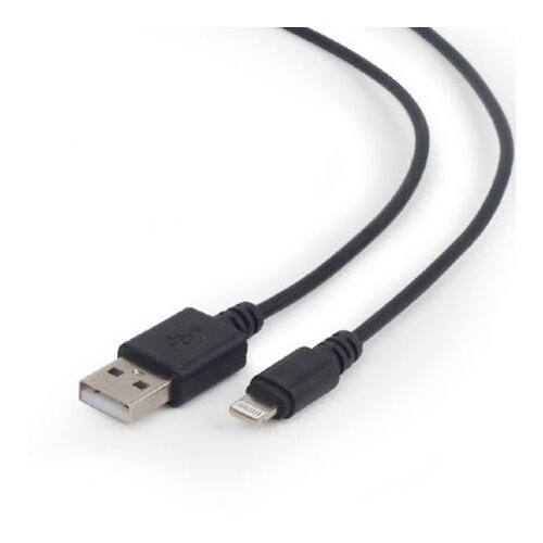 Gembird USB 2,0 kabal sync and charging iPhone, black, 1m, CC-USB2-AMLM-1M Slike