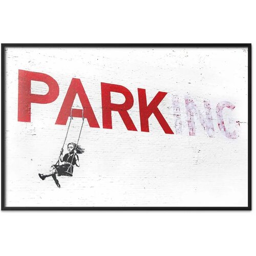  Plakat - Park-ing 30x21 Crni okvir Cene