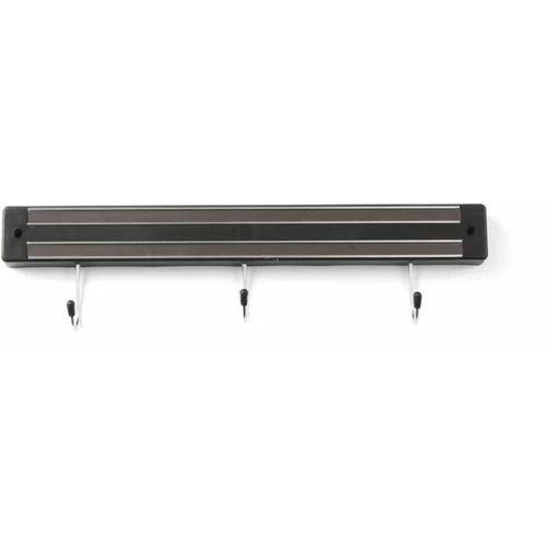 Hendi črna magnetna ploščica za nože s 3 kavlji , dolžina 34 cm